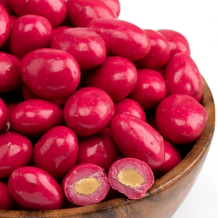 Драже миндаль Малиновый закат с сублимированной малиной