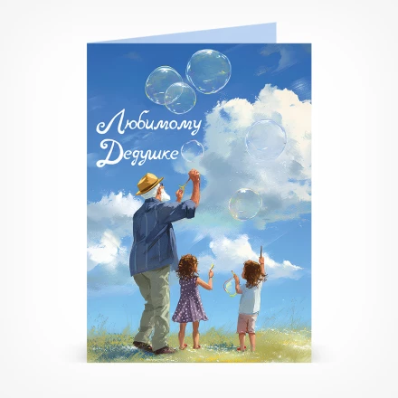 Открытка Любимому дедушке