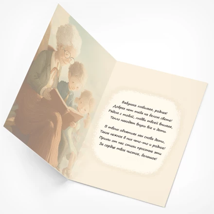 Открытка Любимой бабушке