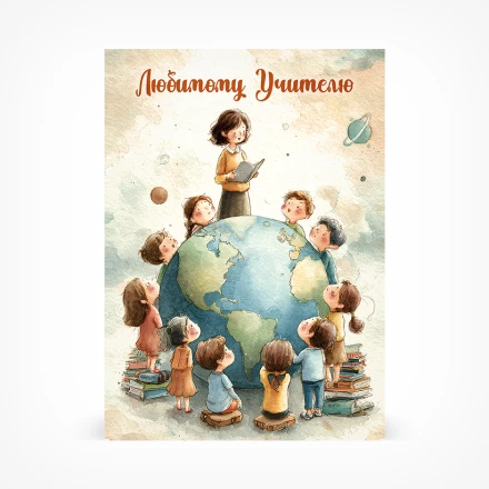 Открытка Любимому учителю