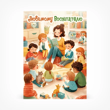 Открытка Любимому воспитателю