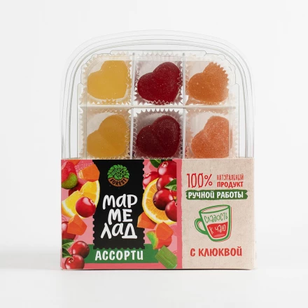 Мармелад Ассорти с клюквой